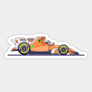 Race car, formula, race, car Sticker